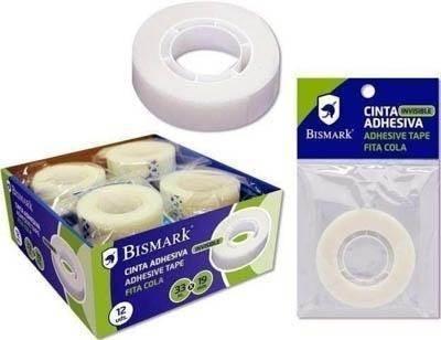 Rollo cinta adhesiva 33*19 invisible Bismark blister 1 unidad 313415
