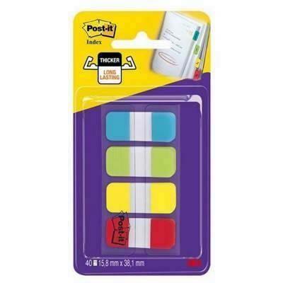 Dispensador marcadores Post-it index 15,8x38mm colores surtidos