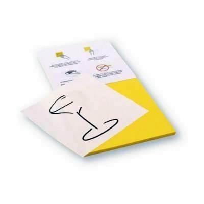 Bloc 100 notas reposicionables Rocada Skinny Notes 125x125mm dos caras amarillo y blanco