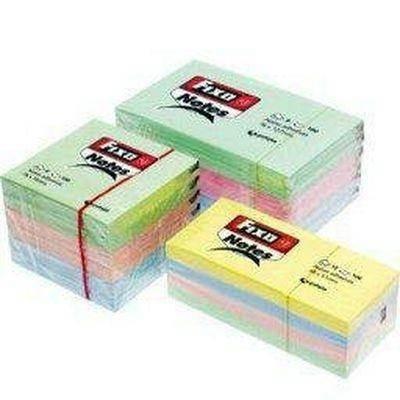 Bloc notas adhesivas Fixo 76x76mm colores pastel