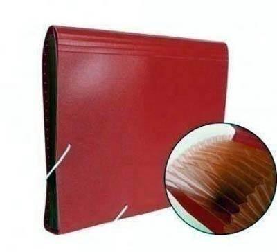 Clasificador PP Transparente A4 4152004 Rojo