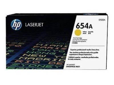 Toner H.P original CF332A amarillo laserjet 654A