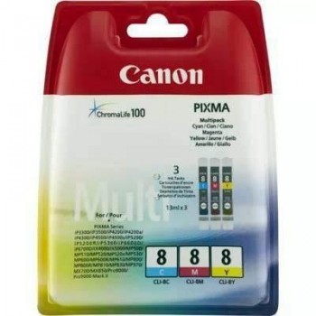 Ink Canon original Pixma paquete de 3 colores CLI8CMY