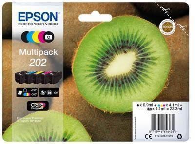 Ink Epson original T02E7 202 pack 5 colores C13T02E74010