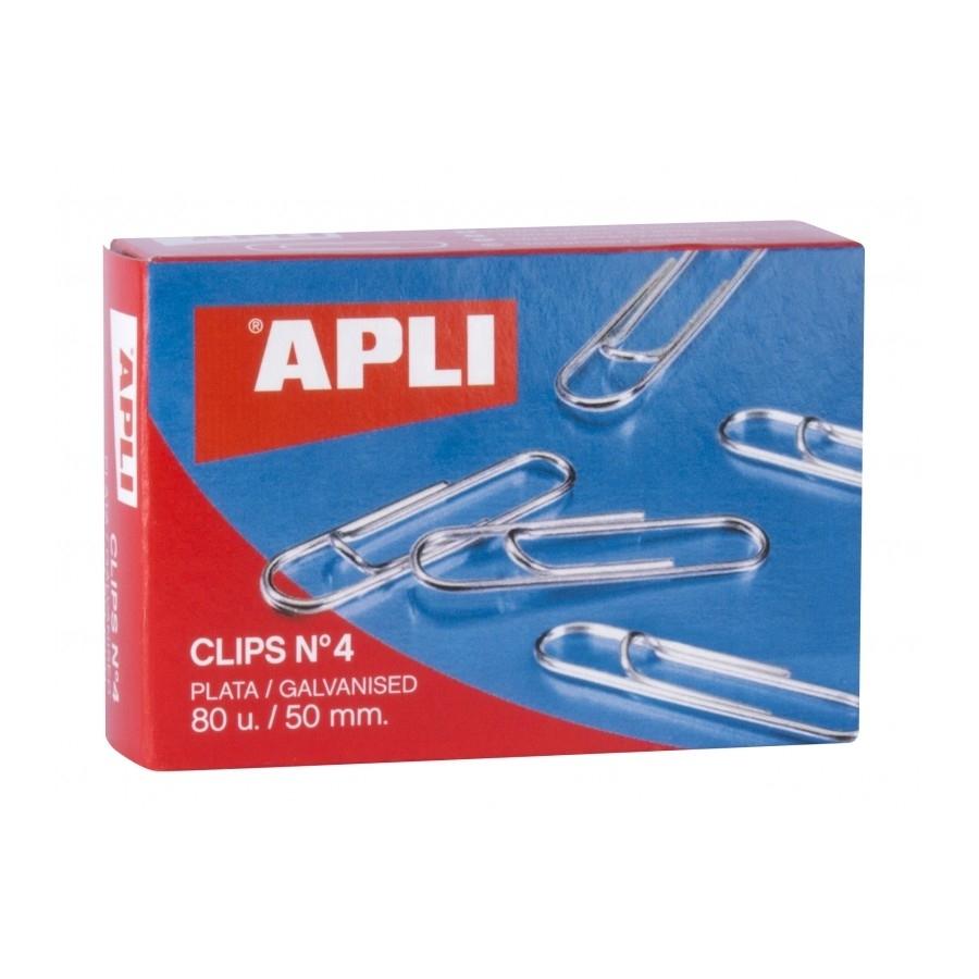 Clips Apli 11716 Nº.4 50mm galvanizados 80 unidades