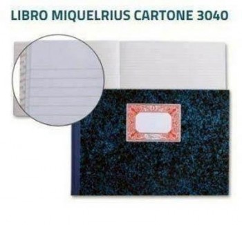 Cuaderno Cartoné Miquelrius Folio 100 Hojas Horizontal Apaisado 3040