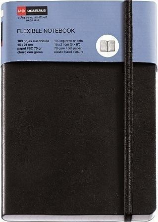 Cuaderno Simil-Piel 8º 300H M.R.Indice 5X5 10420 negro