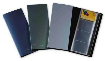 Tarjetero metal Pardo Style 160 tarjetas cuarto gris