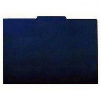 Paq.50 subcarpetas Gio 250g pestaña centro folio azul