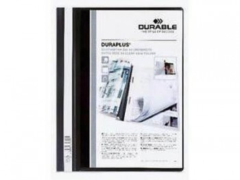 Dossier fástener Durable Duraplus con bolsa A4 negro 2579-01
