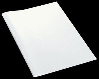 Tapa encuadernar termica 6mm transparente blanco caja de 100 177161 Leitz