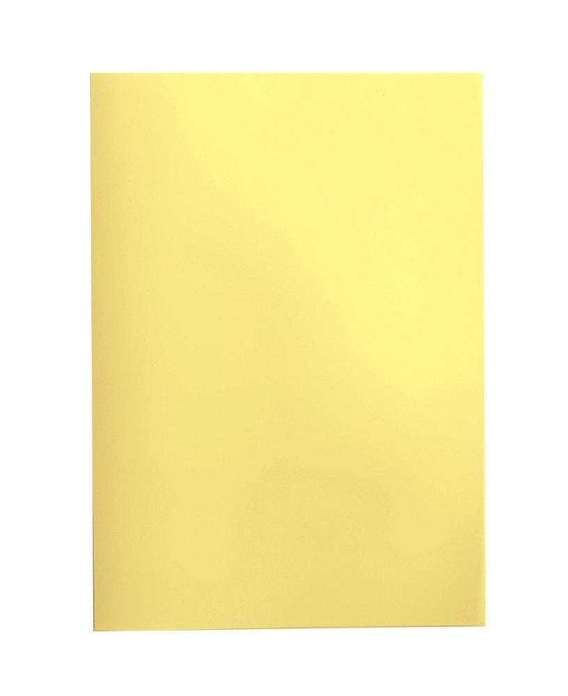 Tapa plastico duro DHP 22173 p/100 A4 0.45 amarillo pastel opaco