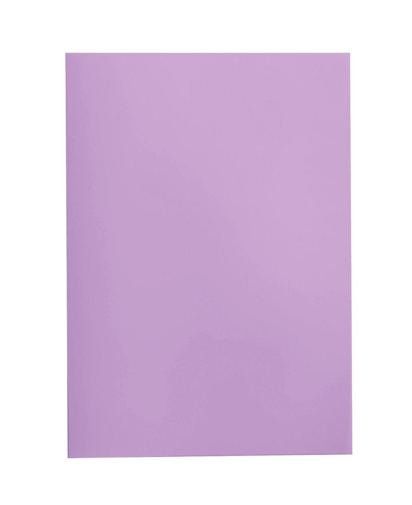 Tapa plastico duro DHP 22175 p/100 A4 0.45 lila pastel opaco