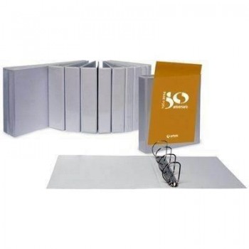 Carpeta canguro Grafoplas PVC 4 anillas 40mm A3 blanco