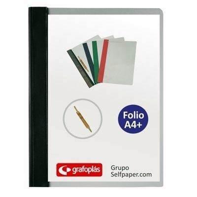 Paq.50 dossiers fástener Grafoplas PVC folio azul