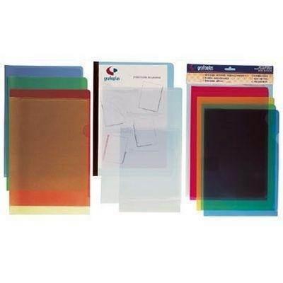 C.100 dossiers uñeros Grafoplas PP A4 transparente