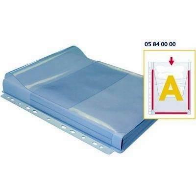 Paq.5 fundas multitaladro Grafoplas portadocumentos fuelle en A solapa A4