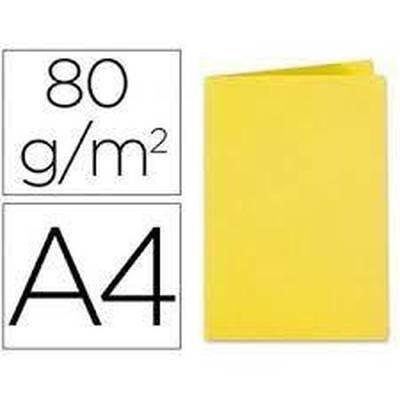 Paq.100 subcarpetas Exacompta 80g 220x310mm amarillo sol