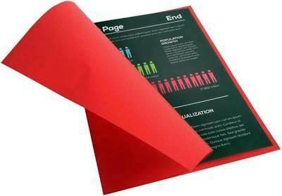 Paq.100 subcarpetas Exacompta 80g 220x310mm grosella