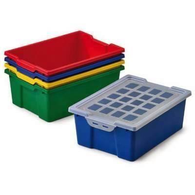 CAJA APILABLE GRANDE 14 LITROS FAIBO 787-00 CON TAPA COLORES SURTIDOS