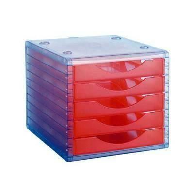 Modulo Archivo 2000 4005NATL 5 cajones naranja translucido ArchivoTEC