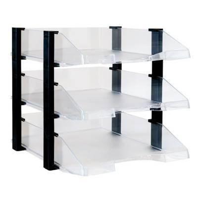 Bandeja Archivo 2000 704CSTP set de 3 unidades transparentes