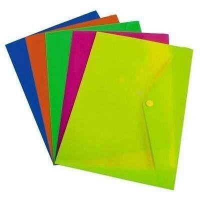 Carpeta de Broche Fº P/12 Grafoplas Fluorescente Rosa 4871654 P