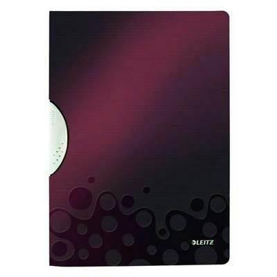 Carpeta con pinza Leitz Wow 30h A4 violeta metalizado