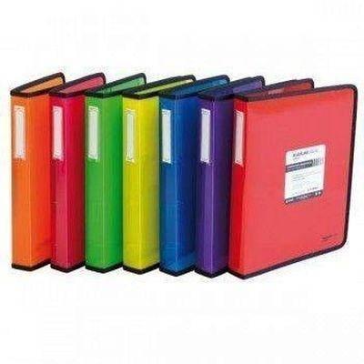 Carpeta Grafoplas Blackline cubierta pp cristal rayado 4 anillas A4+ 40mm naranja