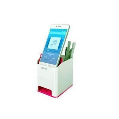 Cubilete Leitz WOW DUAL, fucsia/blanco 53631023