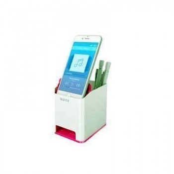 Cubilete Leitz WOW DUAL, fucsia/blanco 53631023