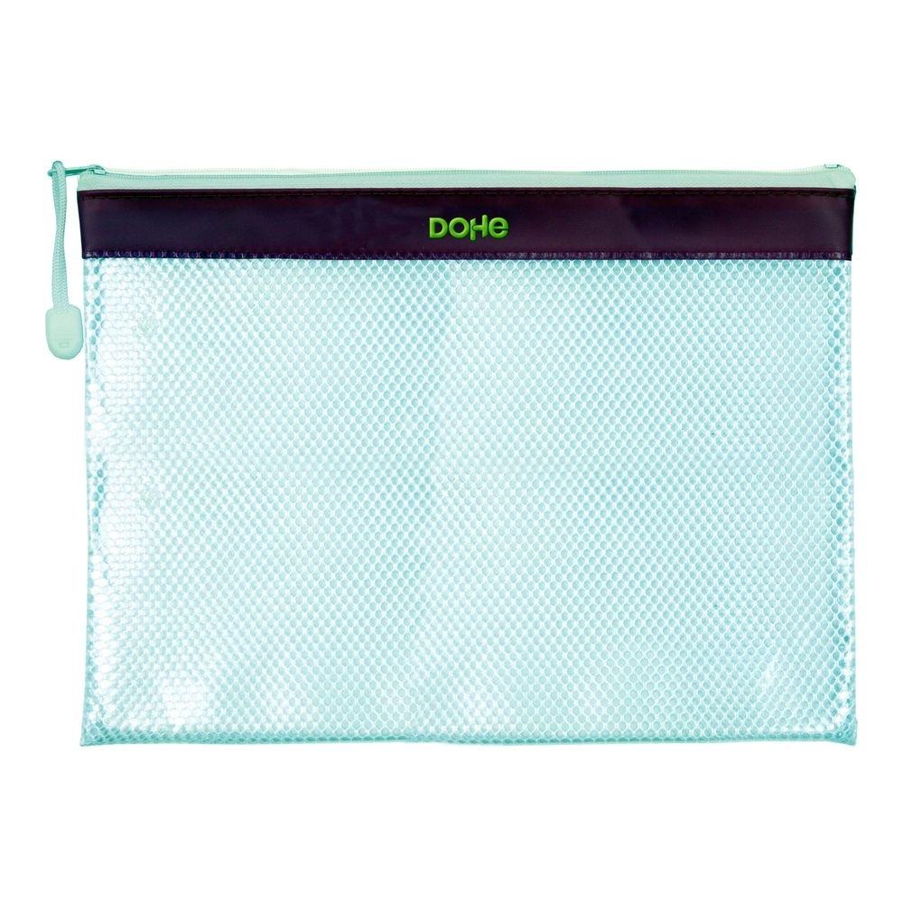 Bolsa cremallera Dohe A4 apaisado rosa 91218