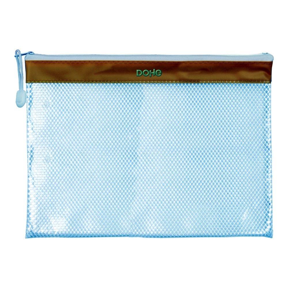Bolsa cremallera Dohe A4 apaisado amarillo 91219