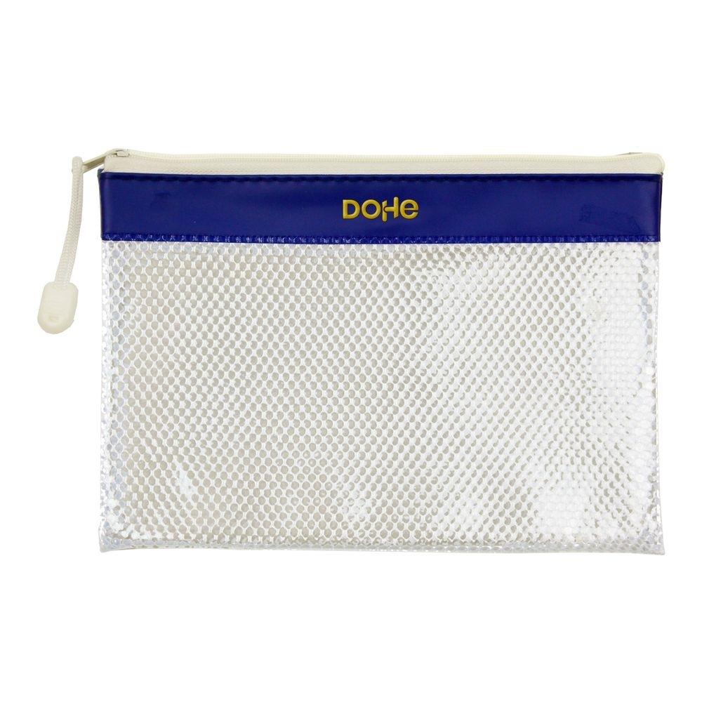 Bolsa cremallera Dohe PVC apaisado A5 azul 91223