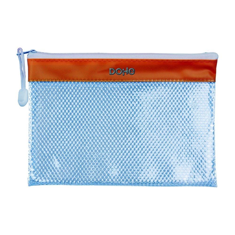 Bolsa cremallera Dohe PVC apaisado A5 amarillo 91225
