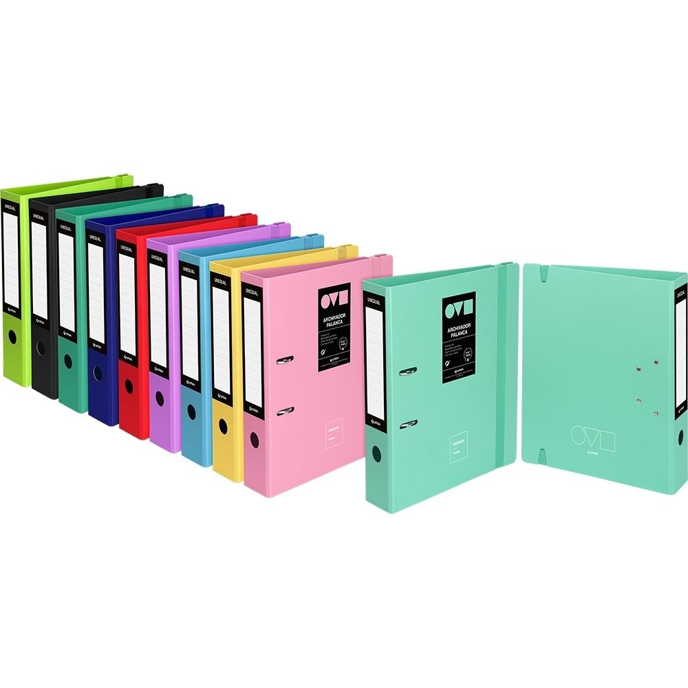 Archivador de palanca Grafoplás Unequal Minimal Con rado A4 65mm Colores surtidos 17263299
