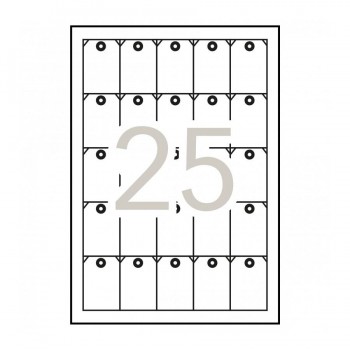Etiquetas colgantes Apli 10234 imprimibles A4 200g 36x53mm 10 hojas
