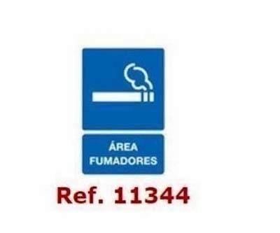 Etiqueta señalización Apli 11344 area fumadores.2 hojas