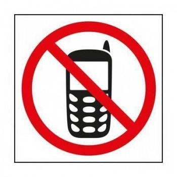 Etiqueta Apli 848 prohibido teléfono movil