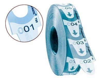 Etiqueta Meto X4000 Turno C/6 Azul 39649150
