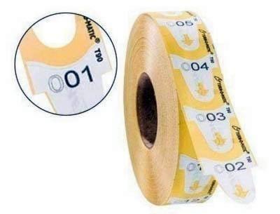 Etiqueta Meto X4000 Turno C/6 Amarillo 39649160