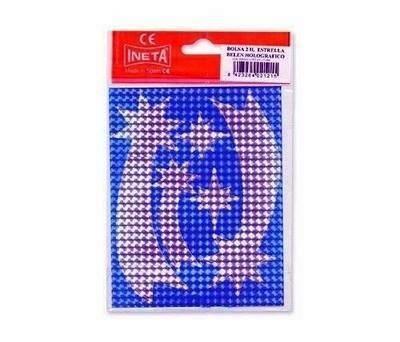 Gomettes Ineta de estrellas de Belén holográfico blister de 2 hojas 2121