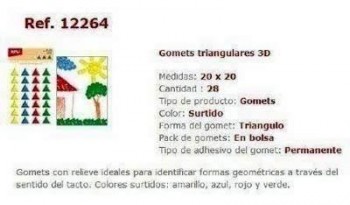 Gomette Apli 12264 Triangular NGULO 3D 1H.