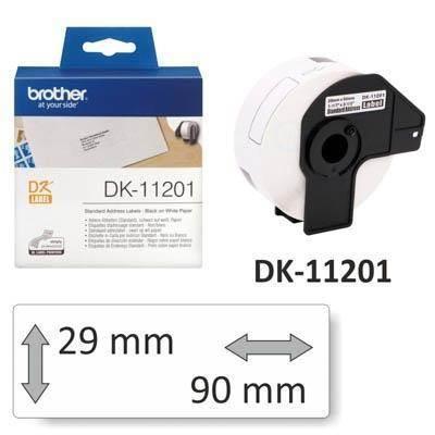 Etiqueta Brother DK11201 90X29 400UND.
