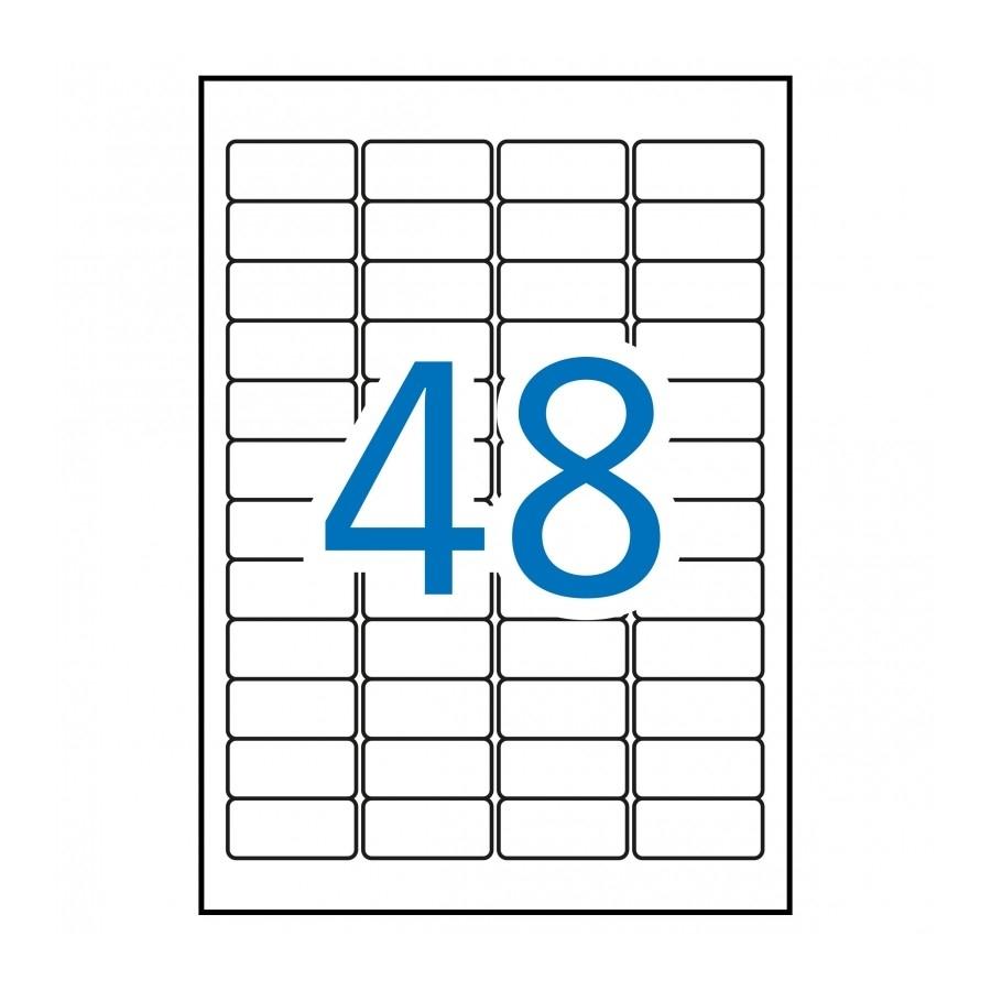 Etiquetas larga duración Apli 12112 poliéster blancas resistentes a la intemperie 45,7x21,2mm 20 hojas 960 unidades