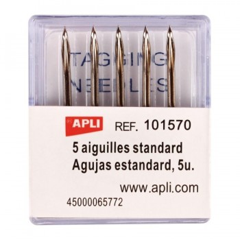 Agujas Apli 101570 estandar 5 unidades para etiquetadora textil 101545