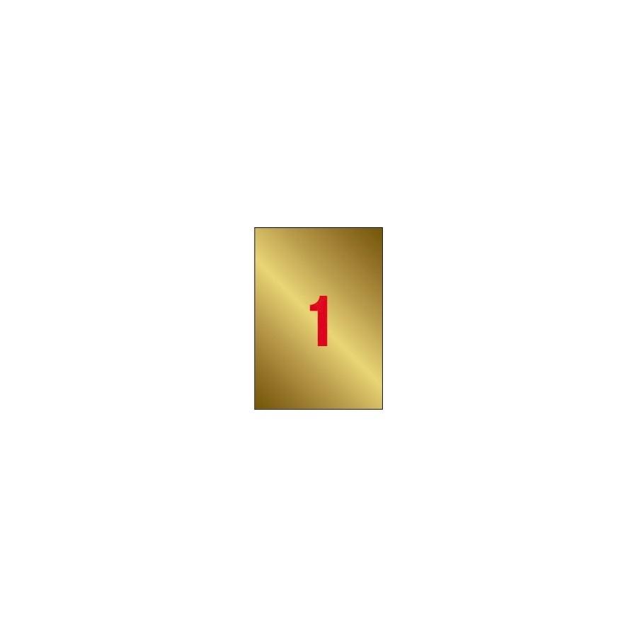 Etiquetas Apli 14888 oro 210x297 20 hojas
