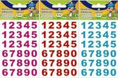 Etiqueta adhesiva numeros Bismark surtido 326728