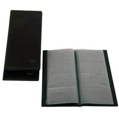 Tarjetero basic Grafoplas PVC 20 fundas 160 tarjetas negro