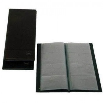 Tarjetero basic Grafoplas PVC 20 fundas 160 tarjetas negro